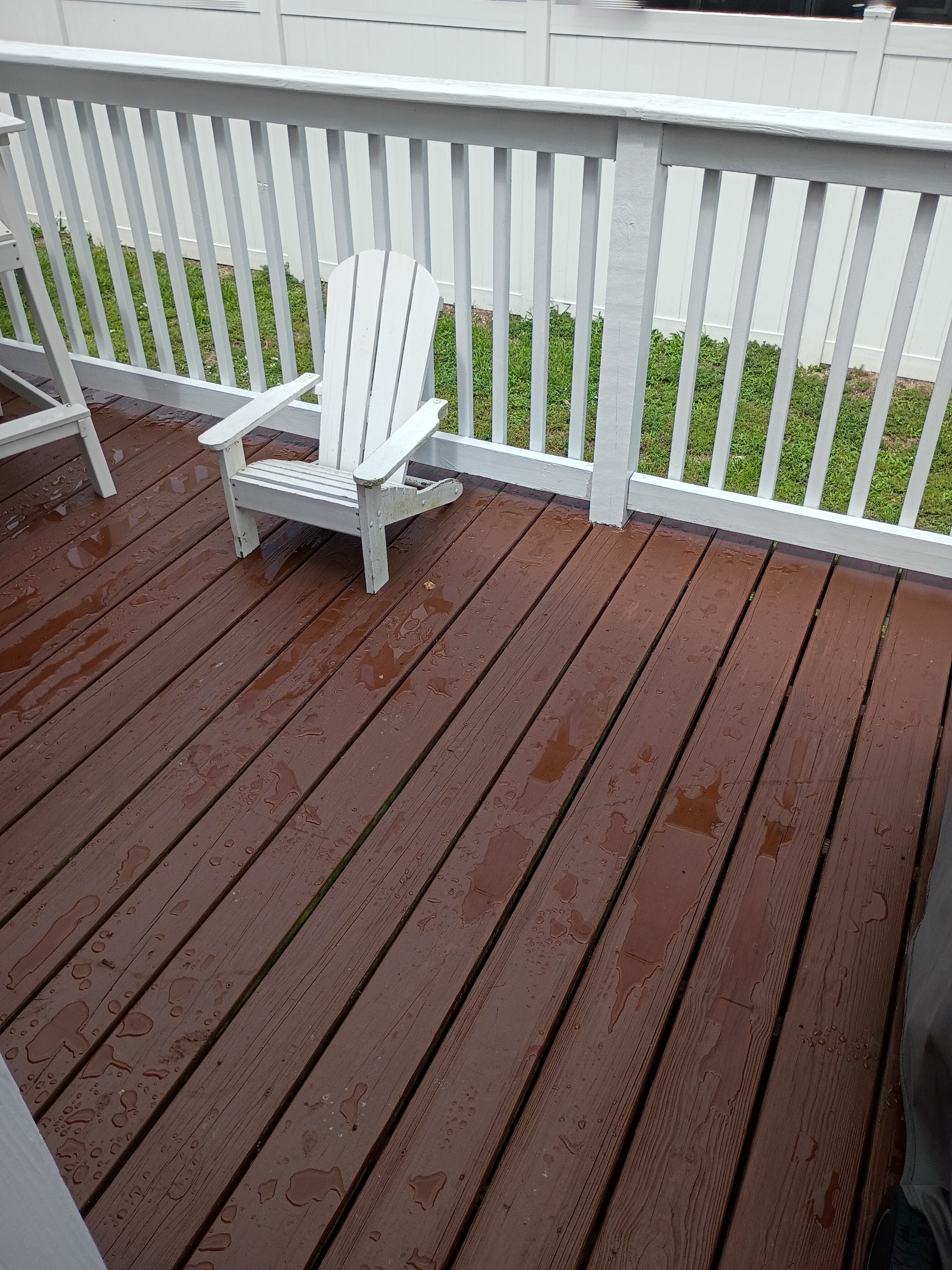 Deck refinishing detail
