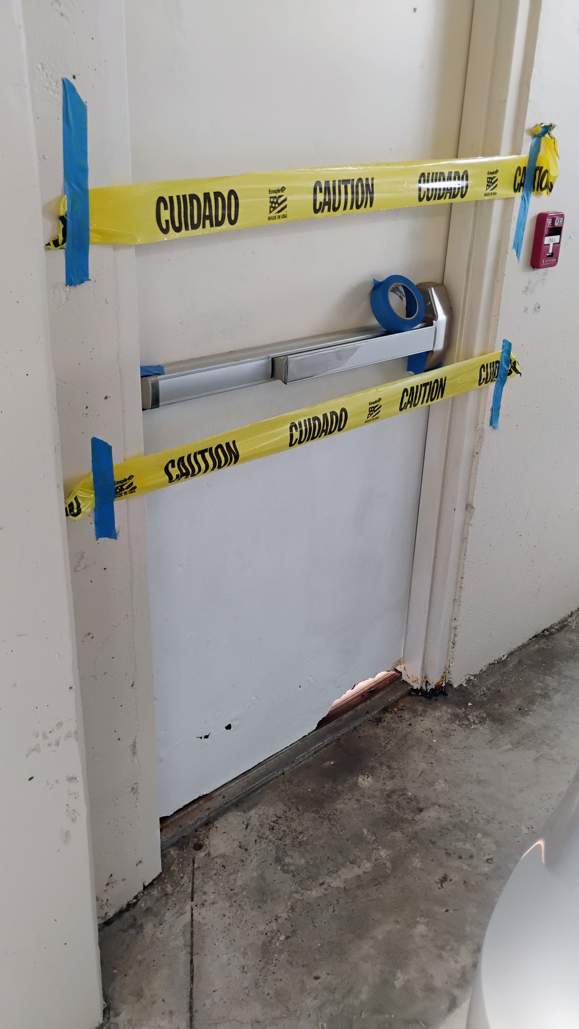Commercial door hardware installation
